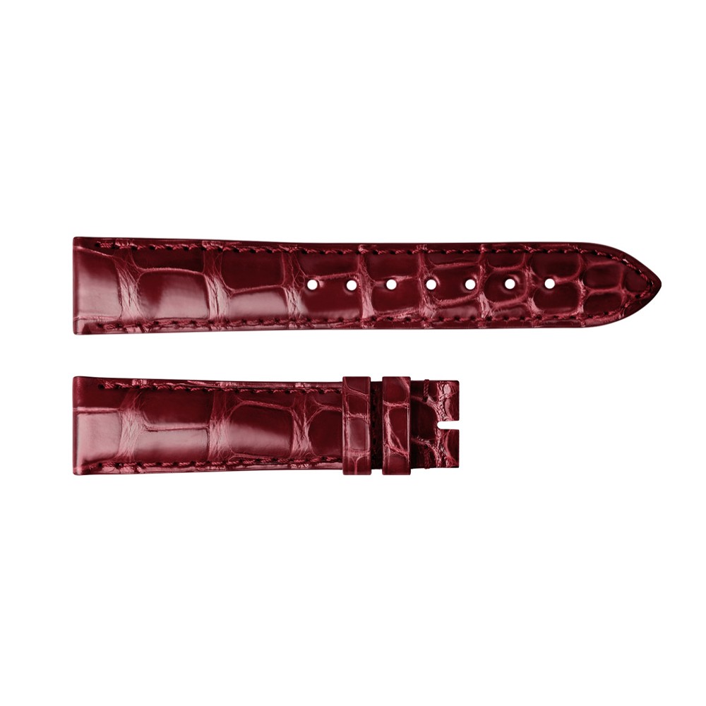 Original Longines red alligator strap for Master Collection watches