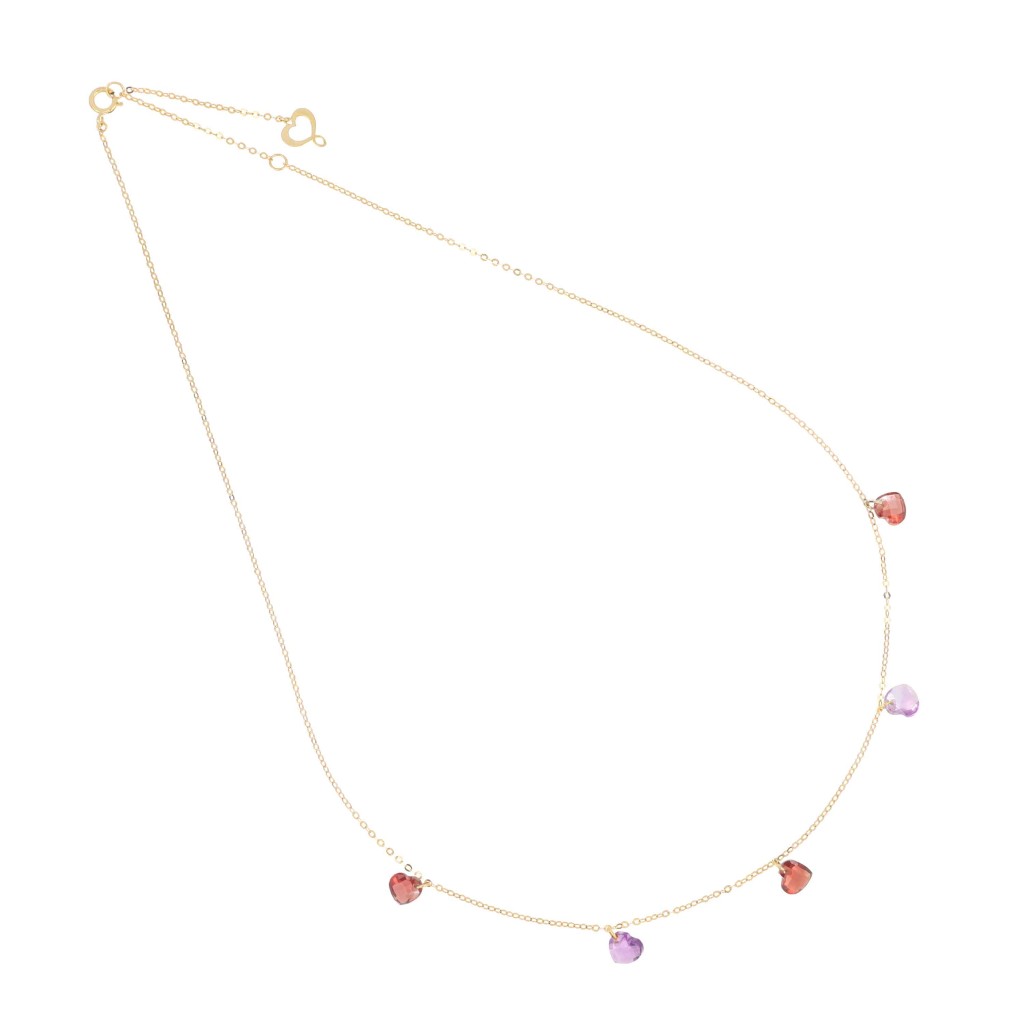 Girocollo Maman et Sophie GCCUN3G2A Cuore Nudo Oro giallo 18kt - MAMAN ET SOPHIE