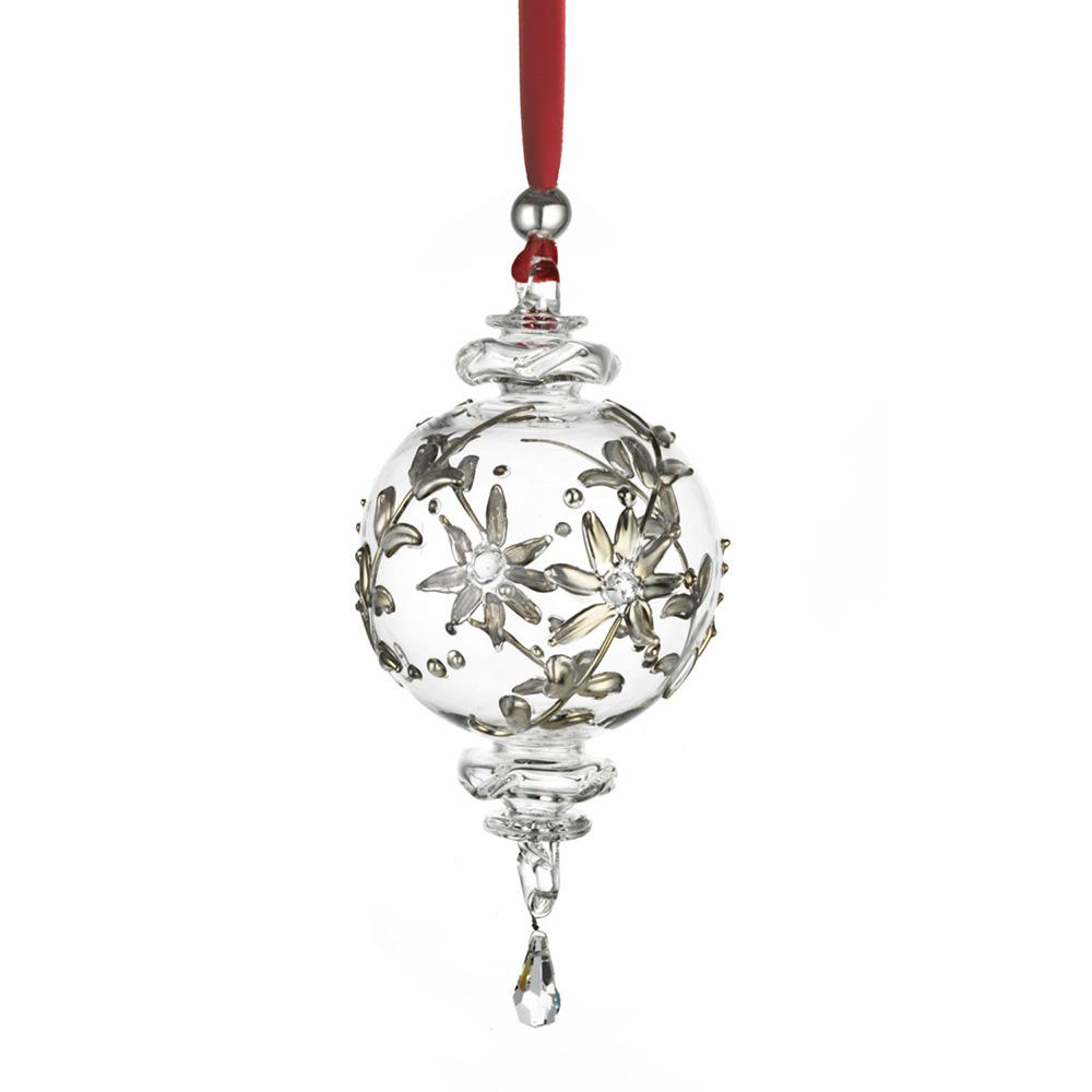925 silver crystal Christmas tree bauble - DOGALE