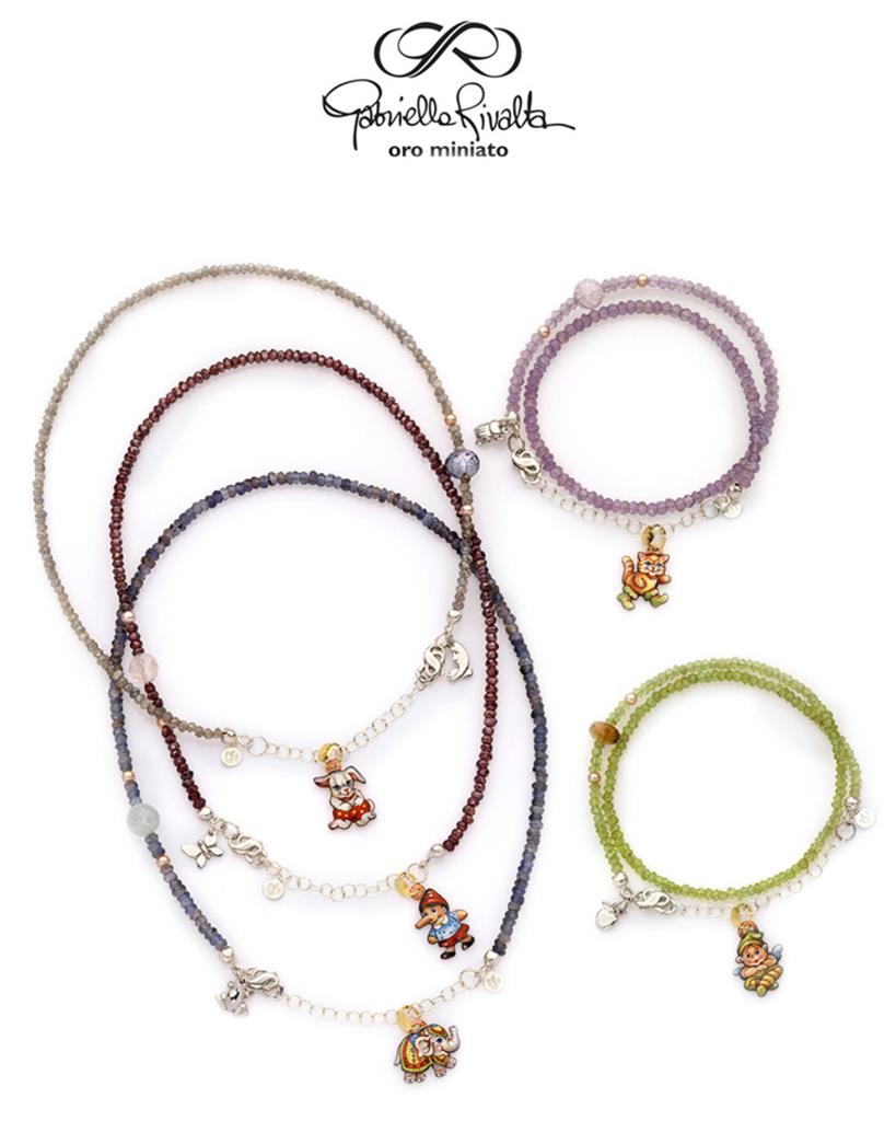  Girocollo Bracciale Gabriella Rivalta argento iolite - GABRIELLA RIVALTA