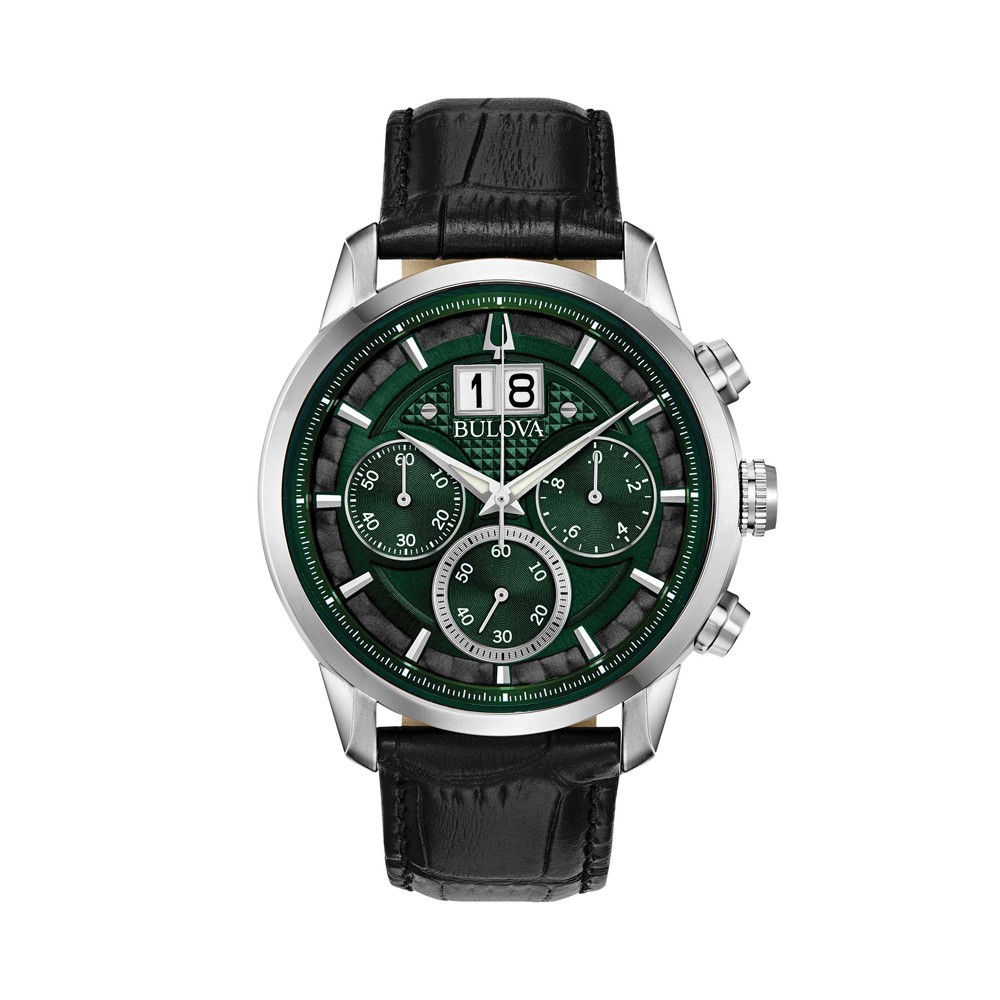 Orologio bulova con quadrante verde