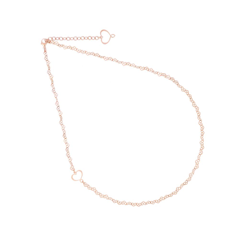 Girocollo corto cuore traforato rosa Maman et Sophie GCPPTCUGC - MAMAN ET SOPHIE