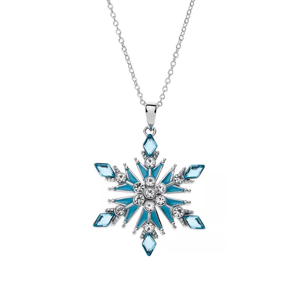 Collana bambini Disney Frozen fiocco neve cristalli colorati - DISNEY