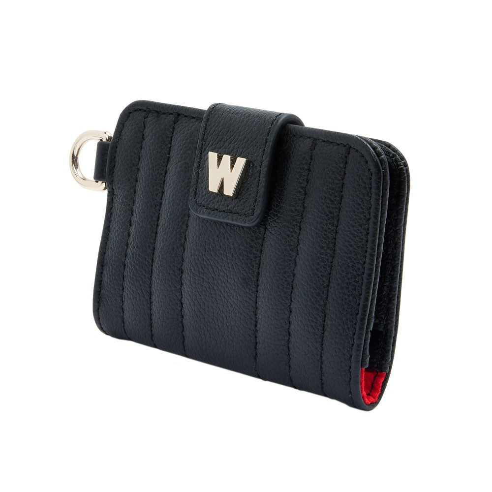 Wolf Credit Card Holder with Wristlet - Black - WOLF