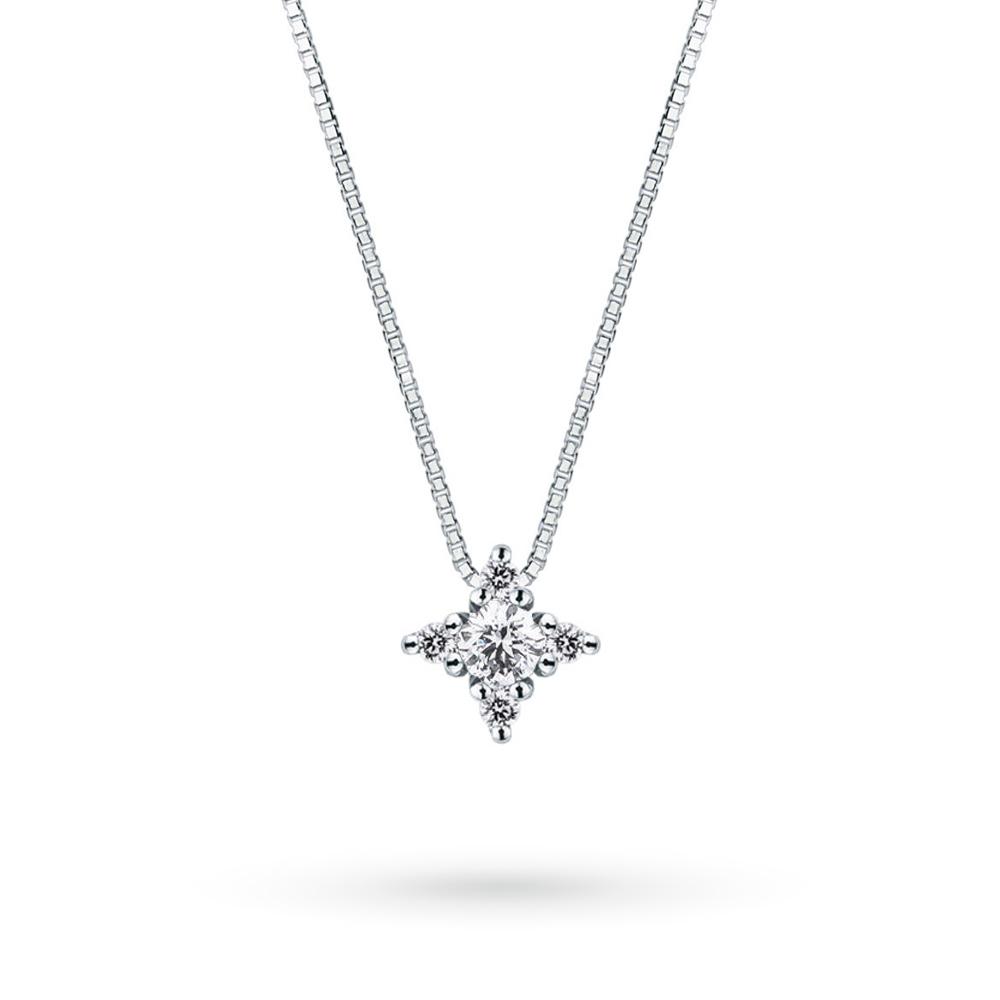 Girocollo oro bianco stella diamanti 0,12ct Mirco Visconti - MIRCO VISCONTI