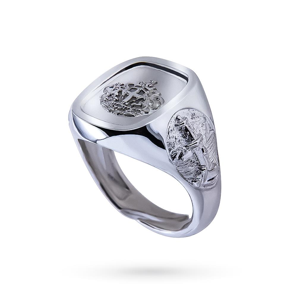  Anello Stemma Genova argento 925 misura 14-20 - CICALA