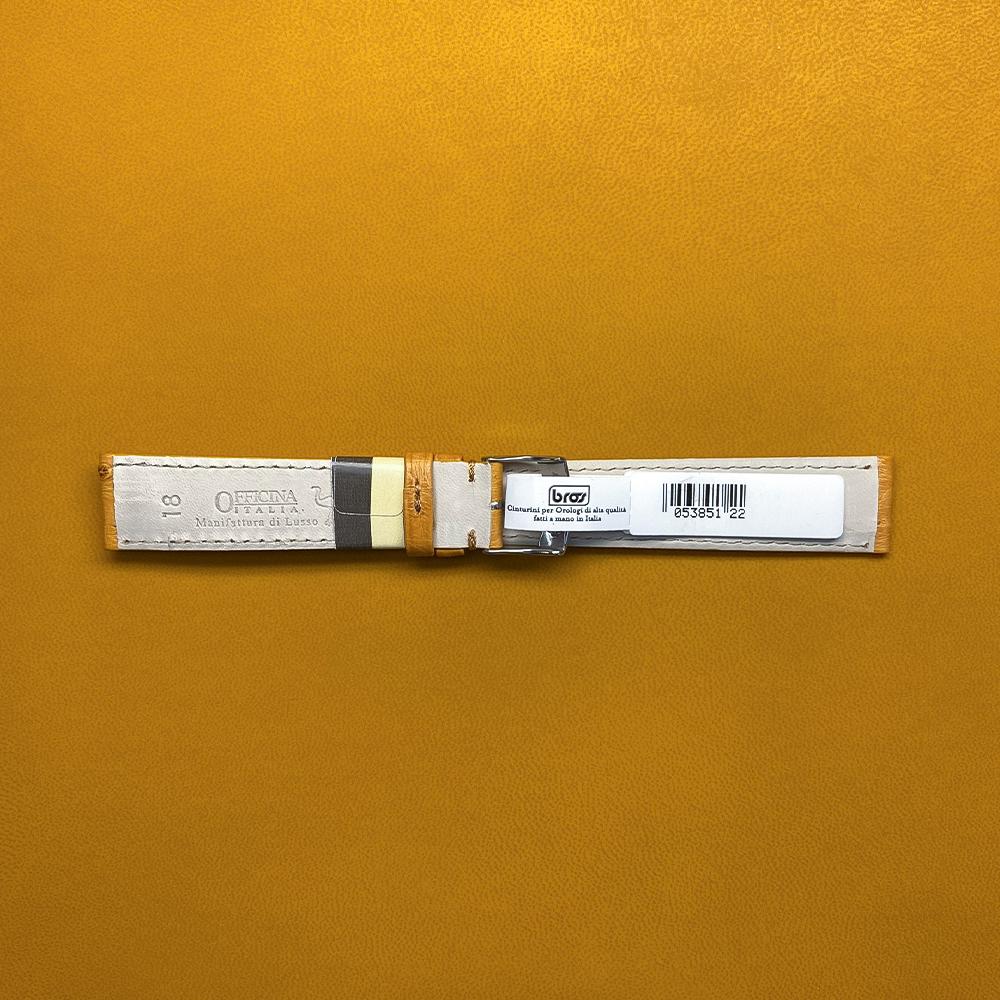 Cinturino pelle struzzo miele 18-16mm - BROS