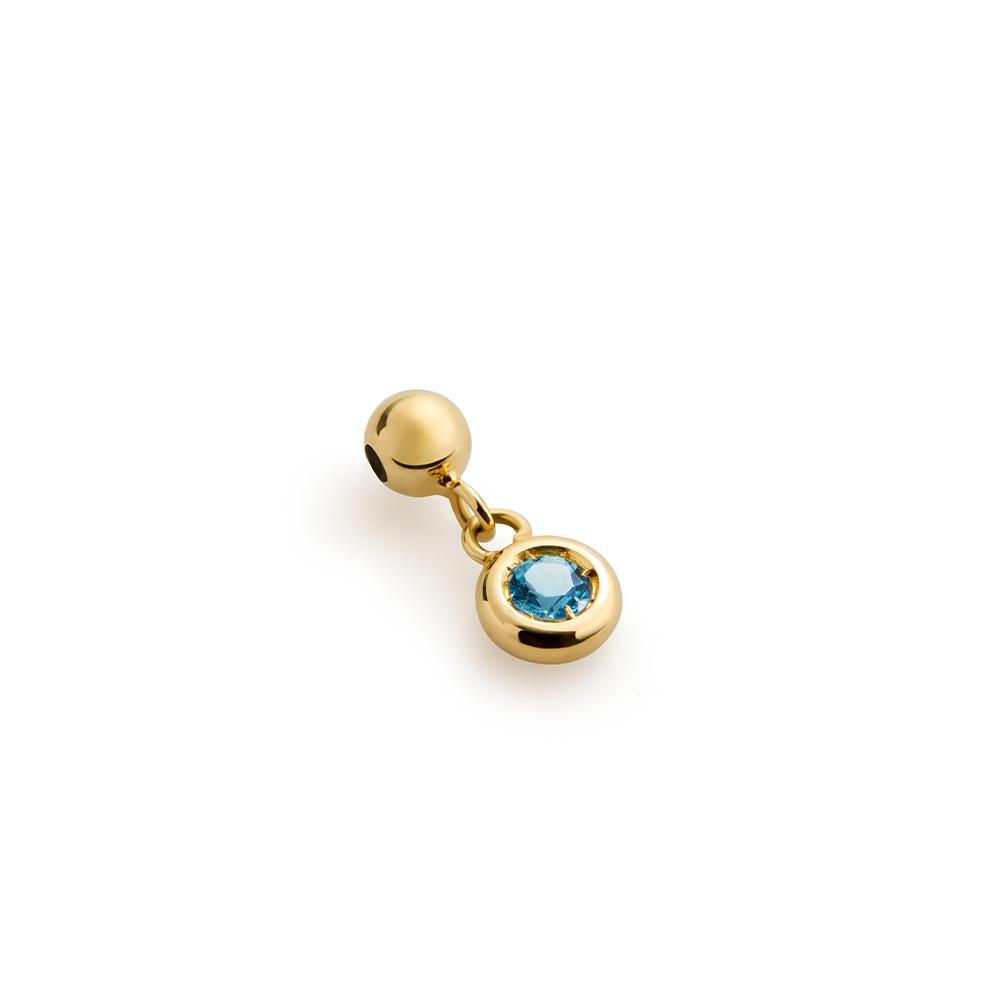 leBebe charm LBB974 in 18kt yellow gold with tourmaline - LE BEBE