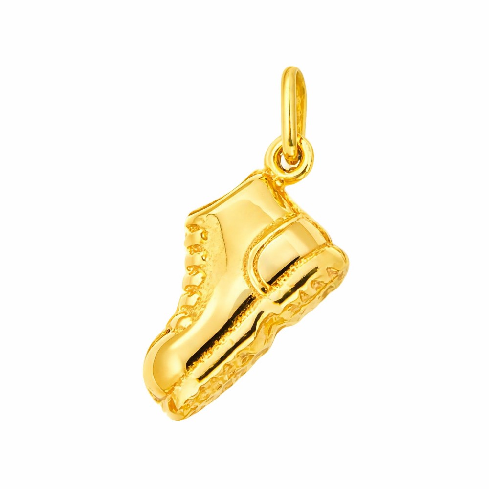 Shoe pendant polished yellow gold 15x10 mm  - LUSSO ITALIANO