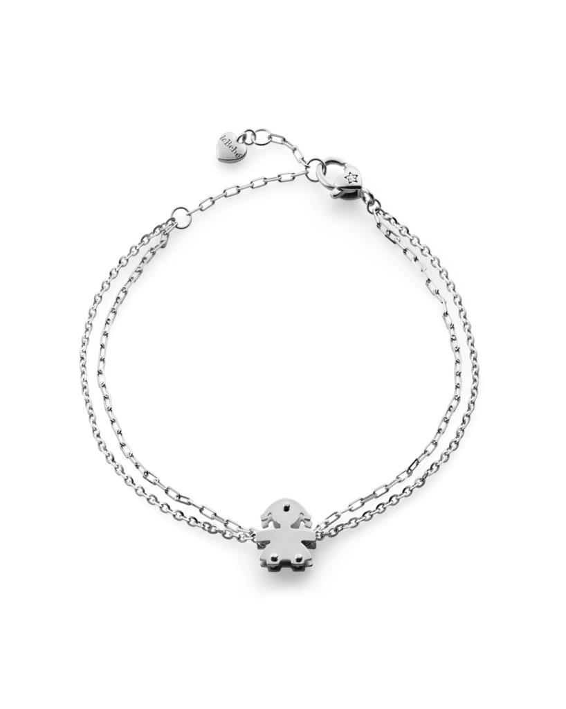 Bracciale leBebe LBB524 Classici bimba oro bianco diamante 0,005ct - LE BEBE