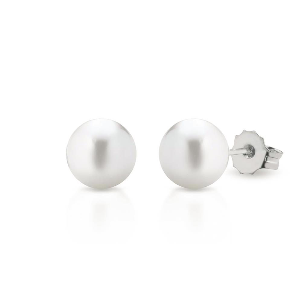 Stud earrings fresh water cultured pearl 5-5,5 mm - LELUNE