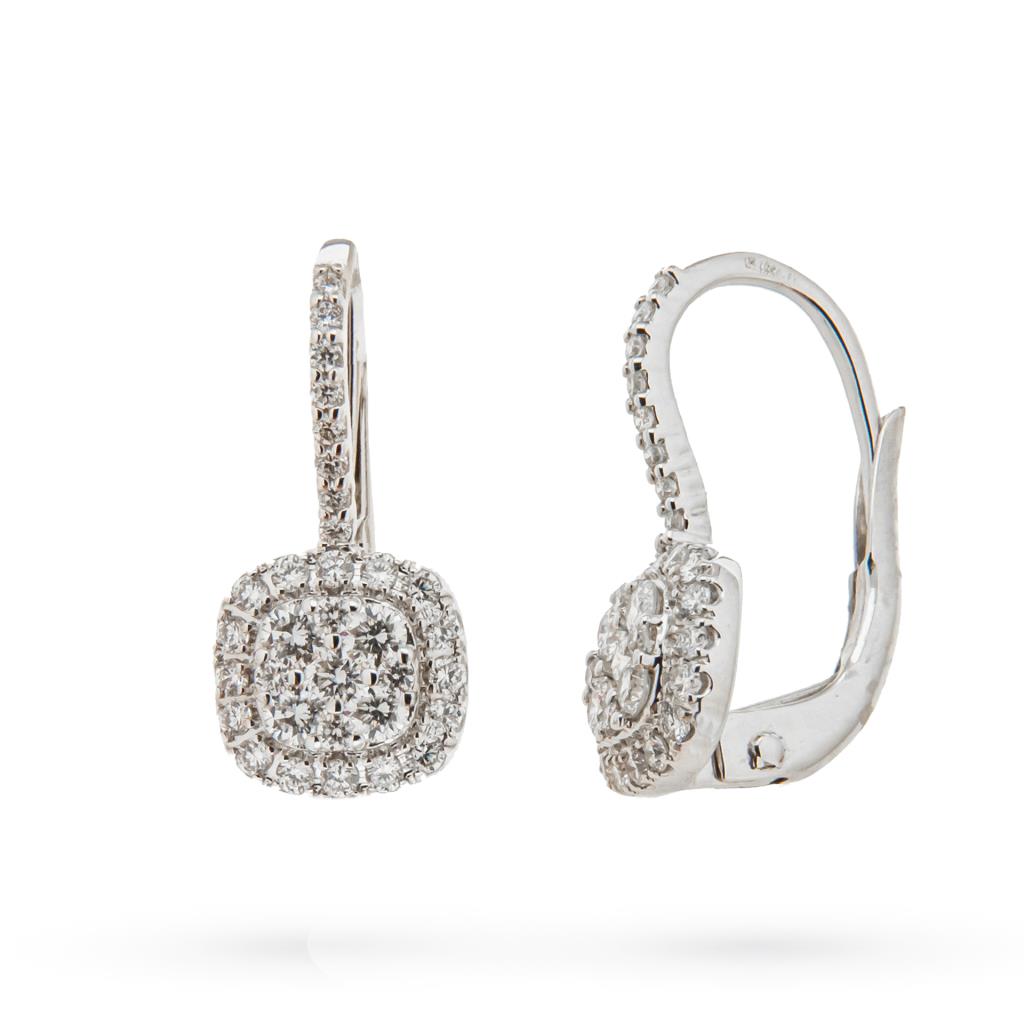 Hook earrings in gold and 0.79 ct diamonds - NY NAI