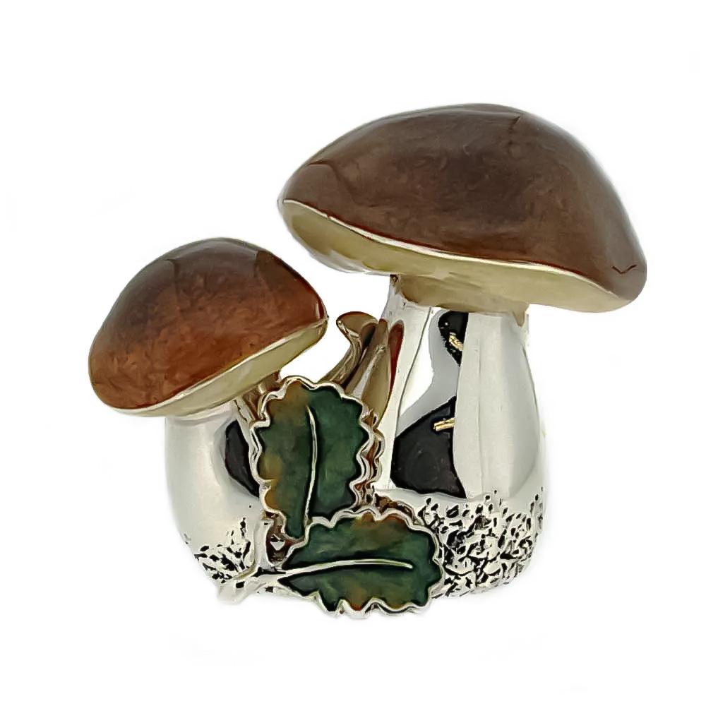  Glazed porcini mushrooms ornament Saturnoo ST189 - SATURNO