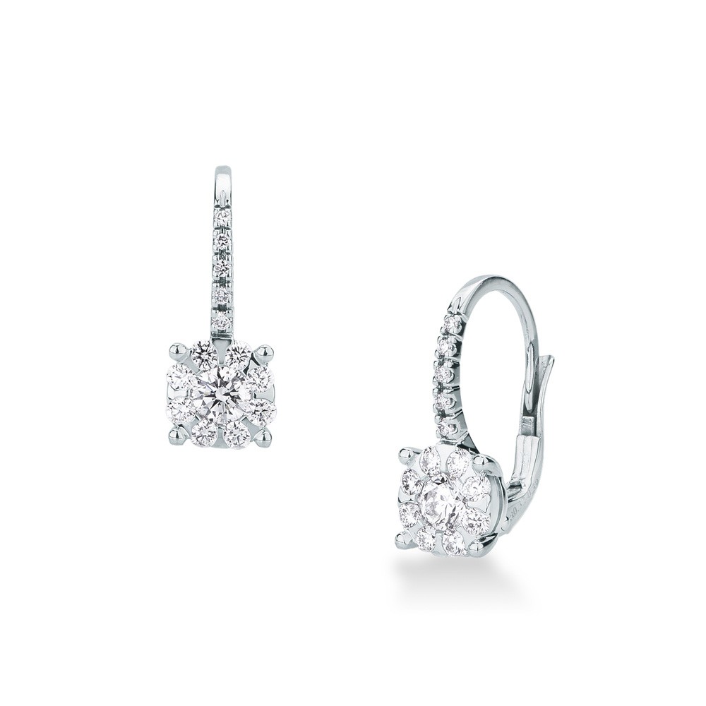 Orecchini monachella oro bianco diamanti ~0,71ct Mirco Visconti - MIRCO VISCONTI