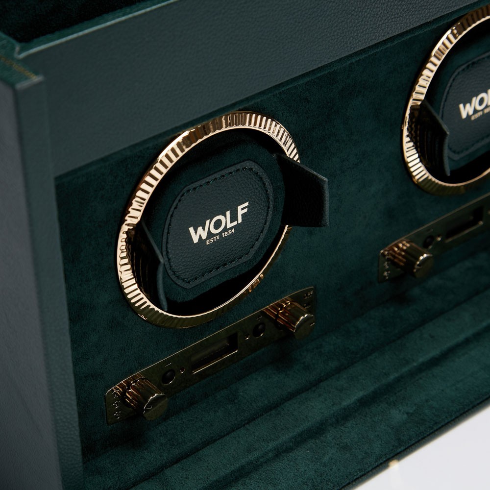  Rotore doppio per orologi con contenitore - Verde - WOLF