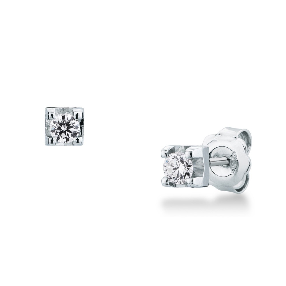 Orecchini punto luce 4 punte con diamanti ~0,36ct totali - MIRCO VISCONTI