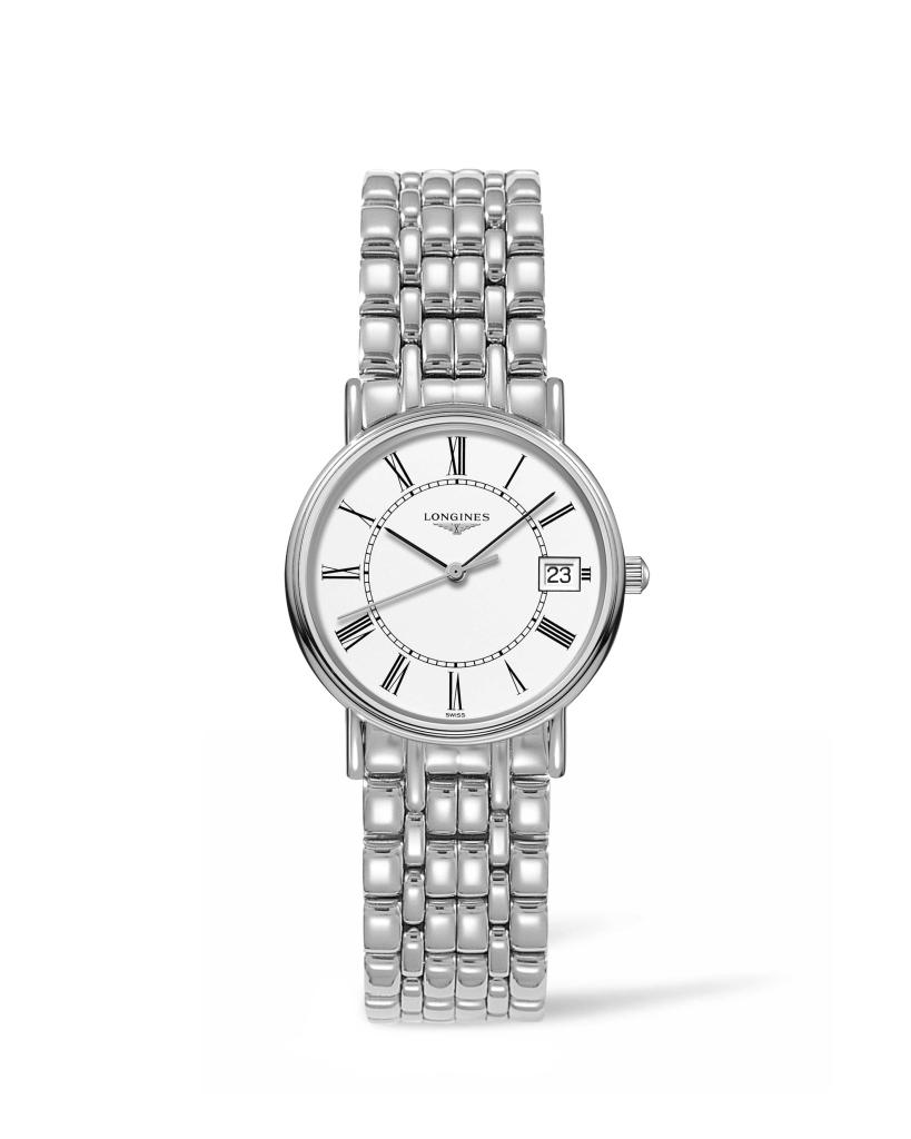 Longines Pr&eacute;sence L4.320.4.11.6 quartz stainless steel 30,00 mm - LONGINES