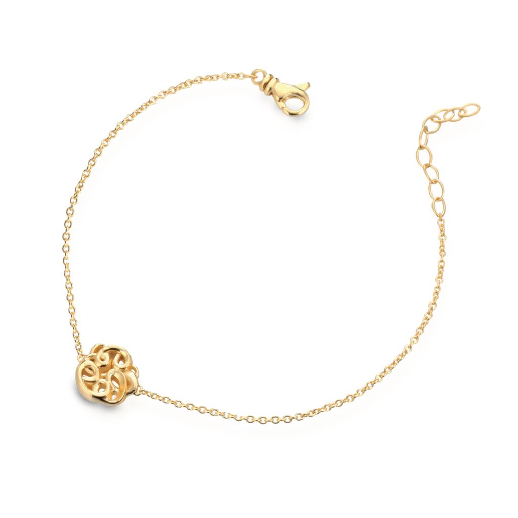 Bracelet in golden silver with pendant - MARESCA OFFICINE ORAFE