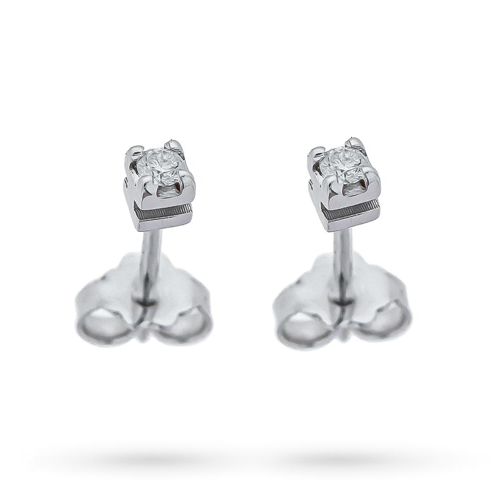Hole cover diamond earrings 0.10 ct - QUAGLIA