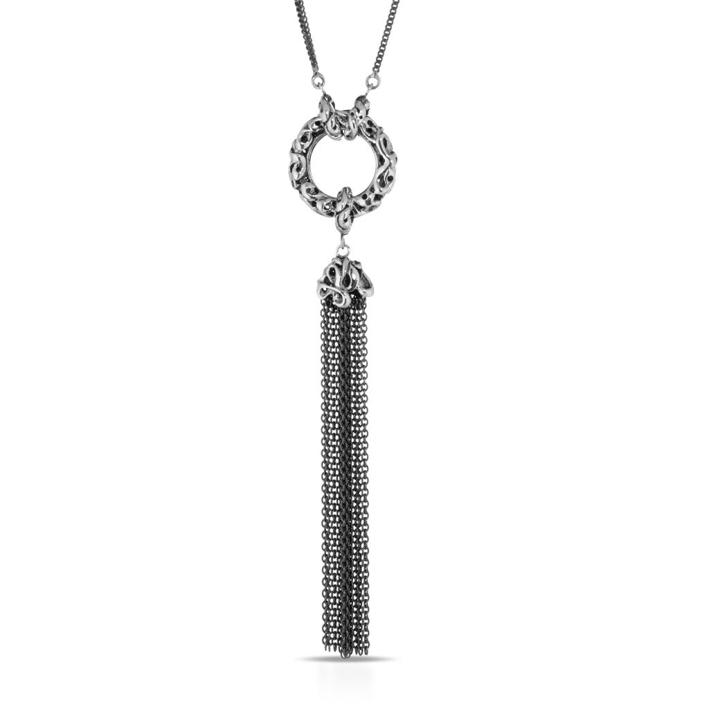 925 sterling silver chain 1 meter lenght with 15cm pendant charm - MARESCA OFFICINE ORAFE