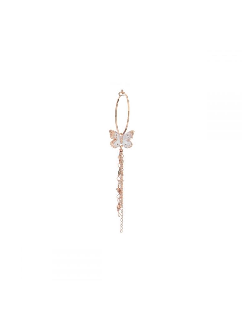 Orecchino cerchio farfalla bianca Maman et Sophie ORFAR20 - MAMAN ET SOPHIE