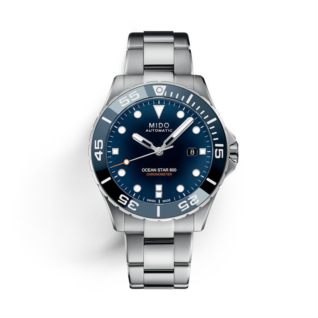 Orologio Mido Ocean Star 600 Chronometer acciaio blu 43mm - MIDO