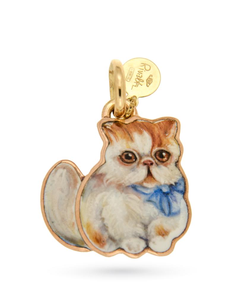 Custom made charm with cat Gabriella Rivalta - GABRIELLA RIVALTA