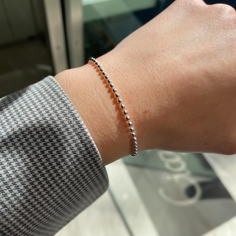  Dodo Mariani silver small dot bracelets 16-18-21cm - DODO MARIANI