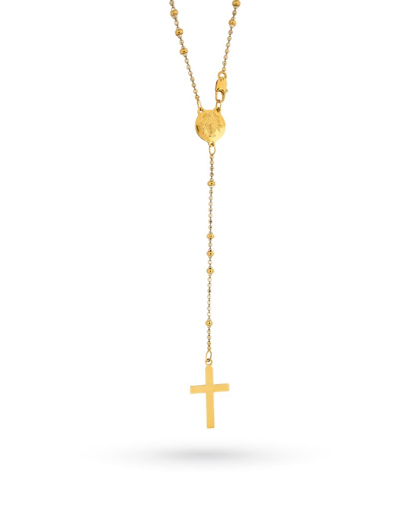 Rosary with cross and symbol of the jubilee in 18kt gold - UNOAERRE