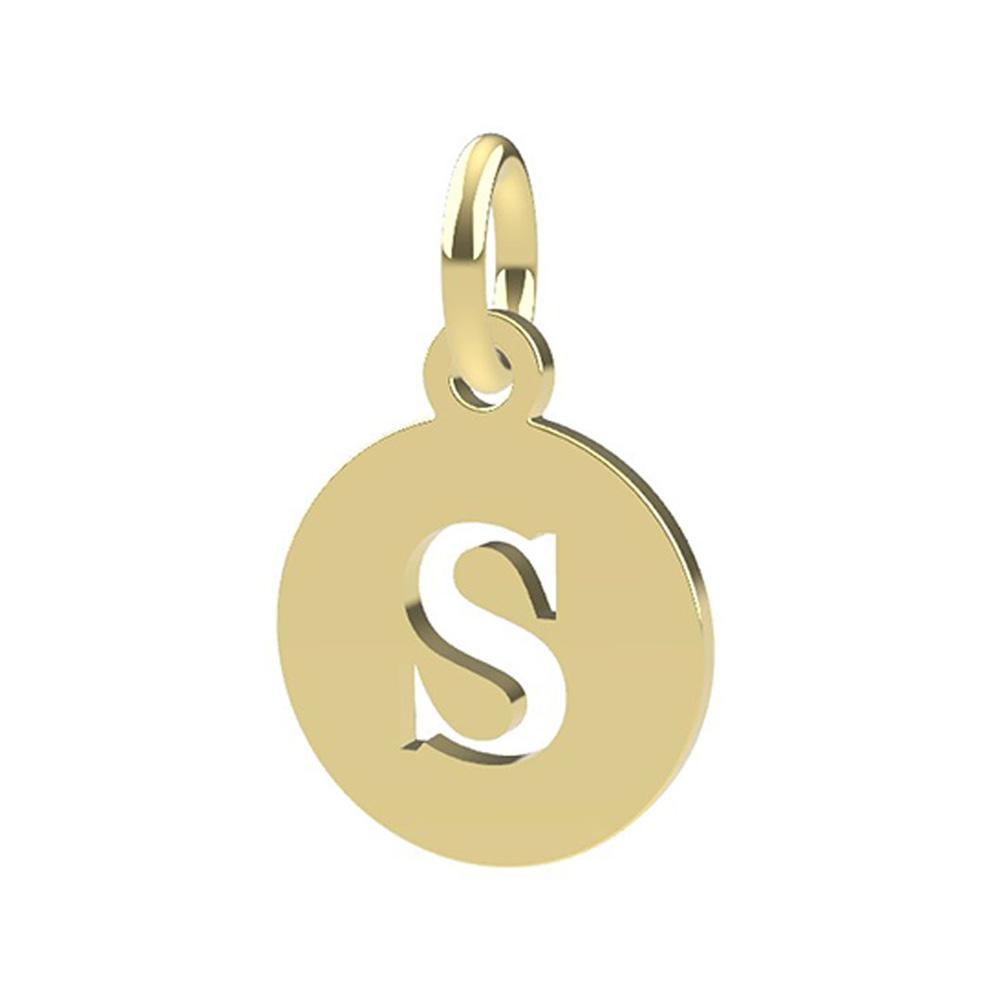CIondolo Lettera S oro giallo 18kt Dedie - DEDIE