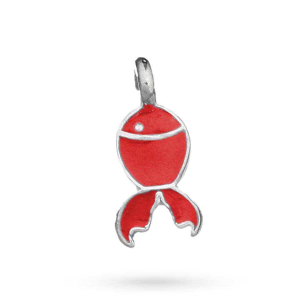 Ciondolo Pesciolino Rosso Dodo Mariani in argento 925 - DODO MARIANI
