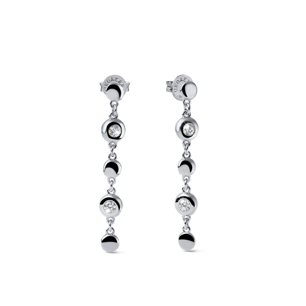 Orecchini Unoaerre 6547 lunghi in argento Sparkle - UNOAERRE