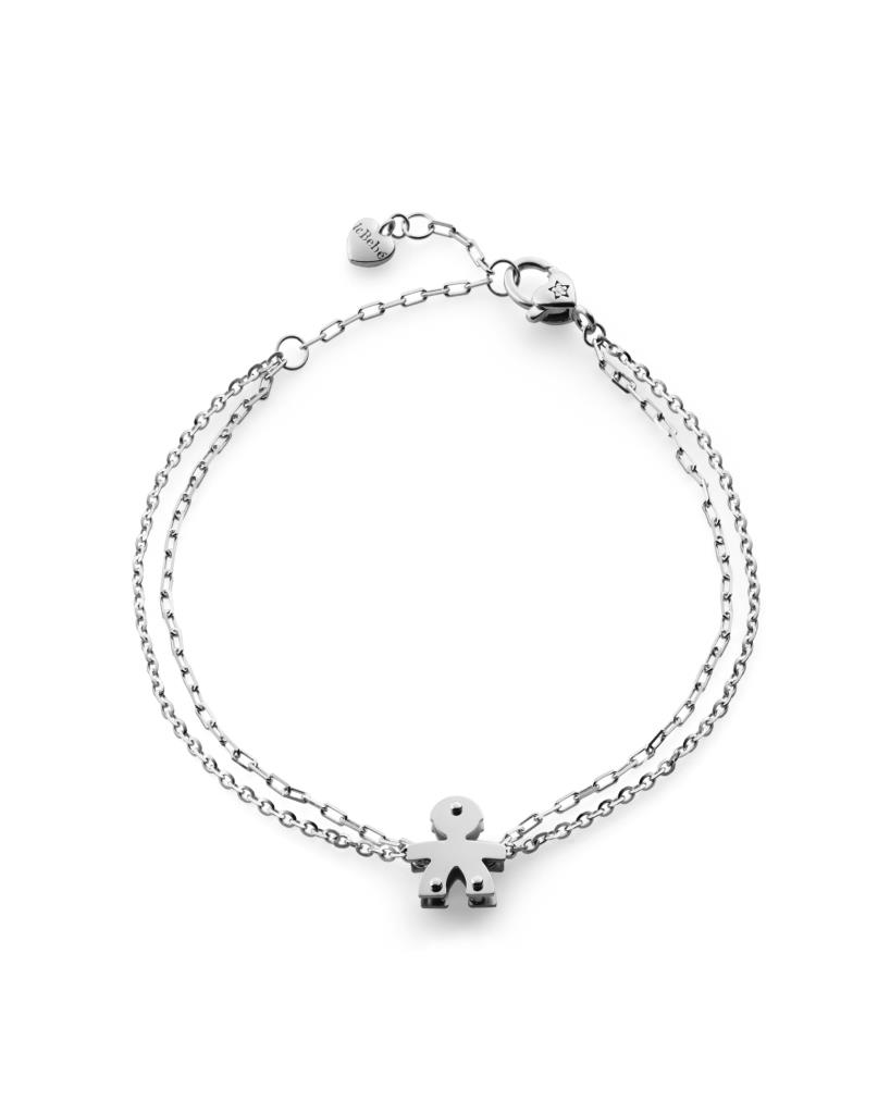 Bracciale leBebe LBB521 Classici bimbo oro bianco diamante 0,005ct - LE BEBE
