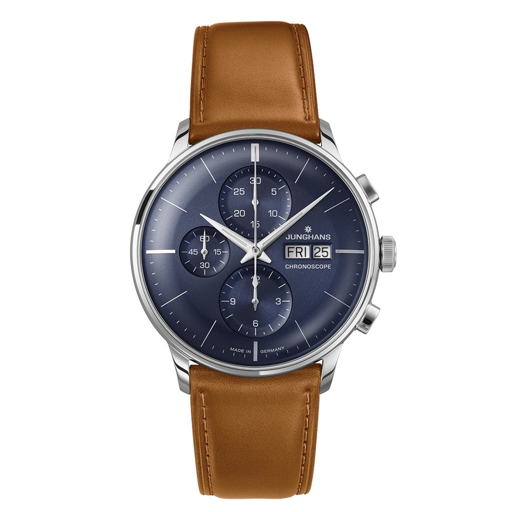 Junghans Meister Chronoscope engl. Day 27-4526.03 Blu 38,4 mm - JUNGHANS