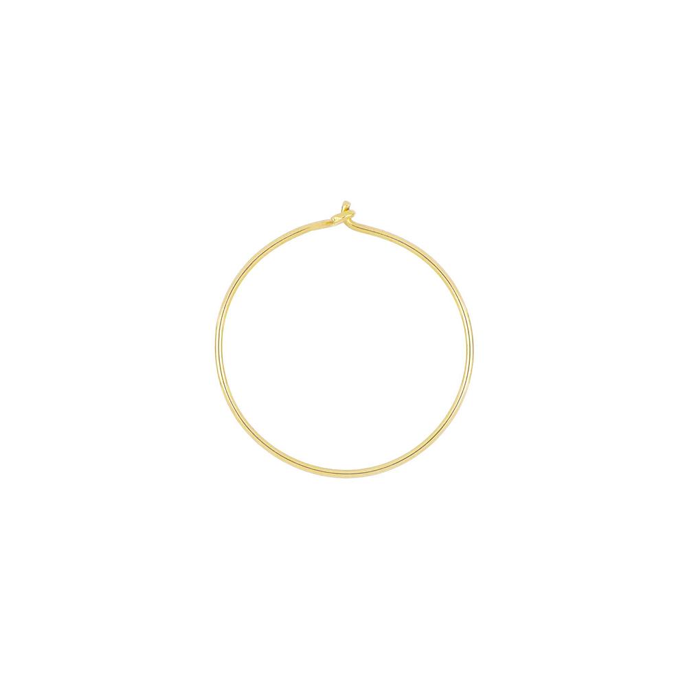 Orecchino 18Kt Cerchio Filo D&#039;Oro 19Mm - MAMAN ET SOPHIE