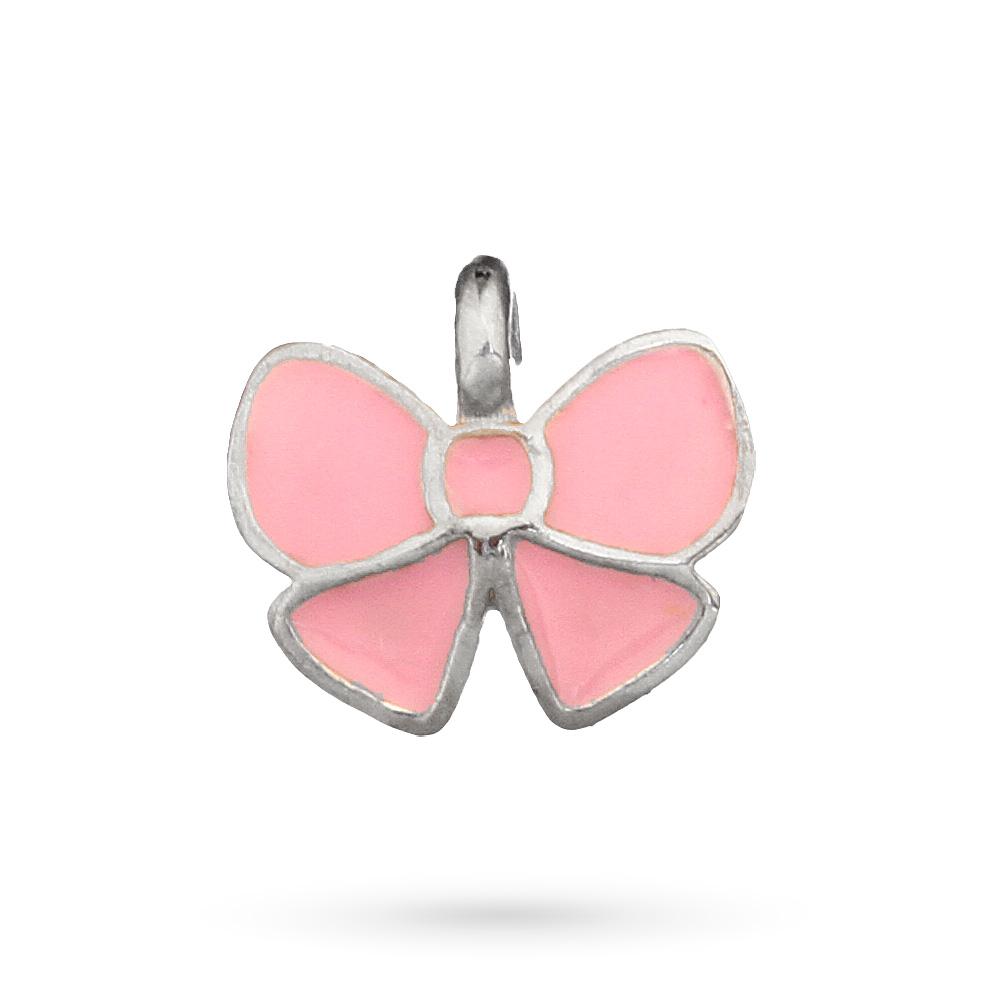 Ciondolo Fiocco Rosa Dodo Mariani in argento 925 - DODO MARIANI