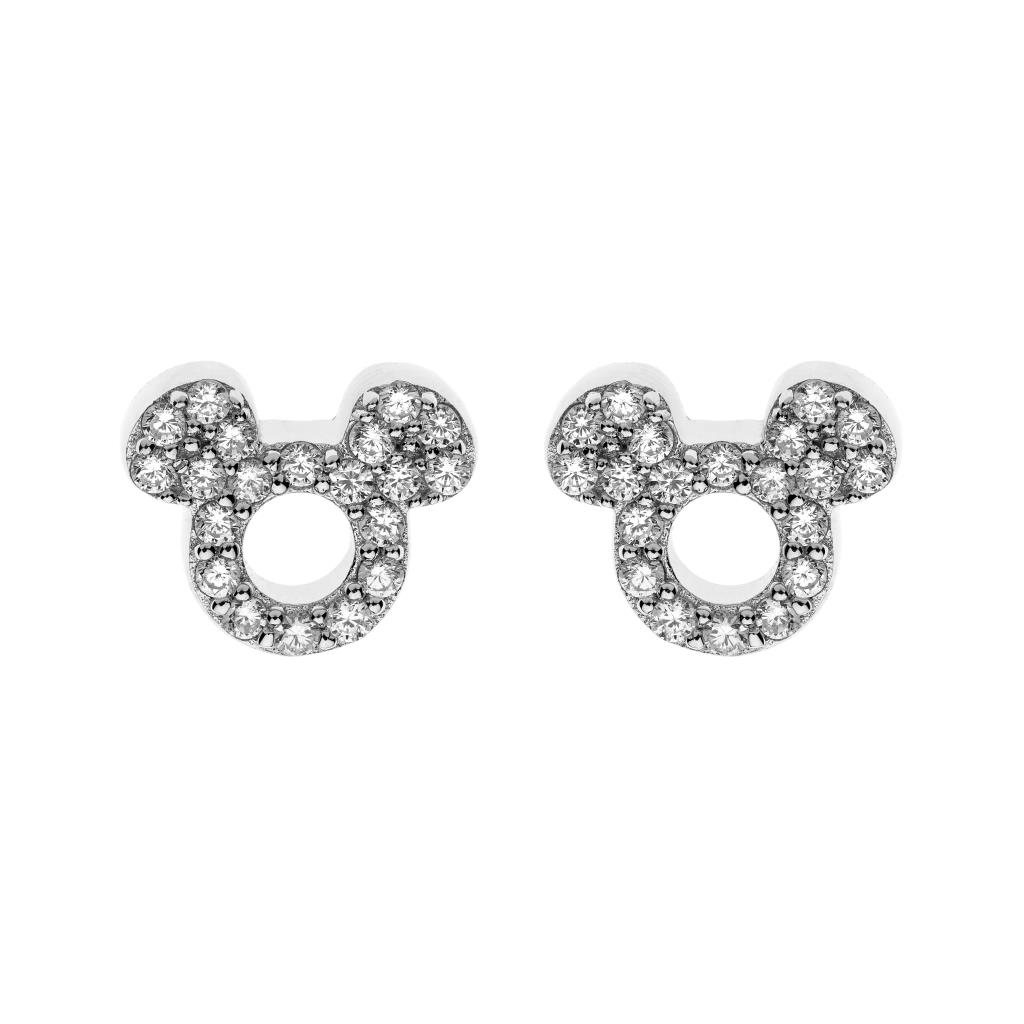 Disney Mickey and Minnie Children's Earrings Silver 925 Colored zircon - DISNEY