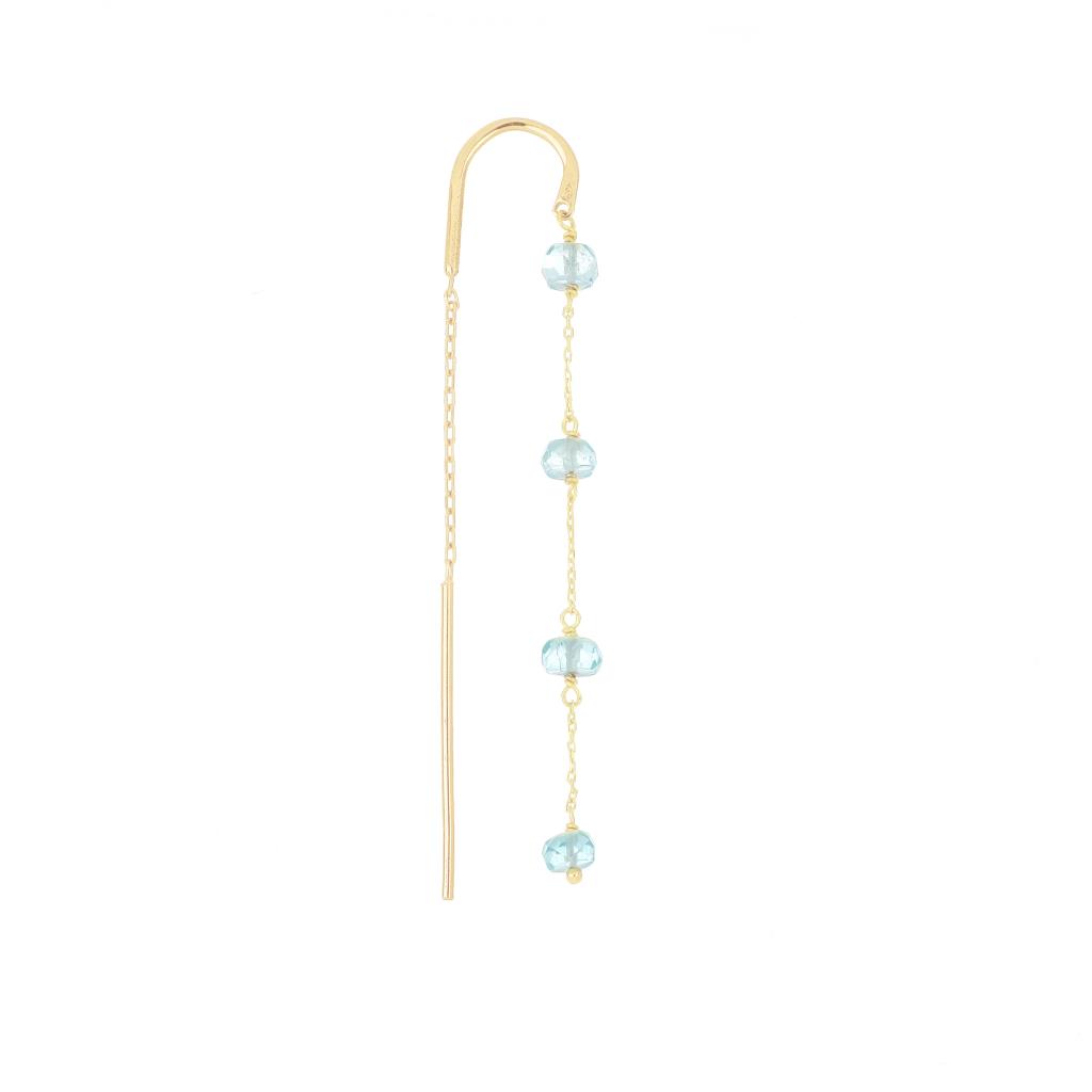 Maman et Sophie ORPTAAP apatite needle earring 18kt - MAMAN ET SOPHIE