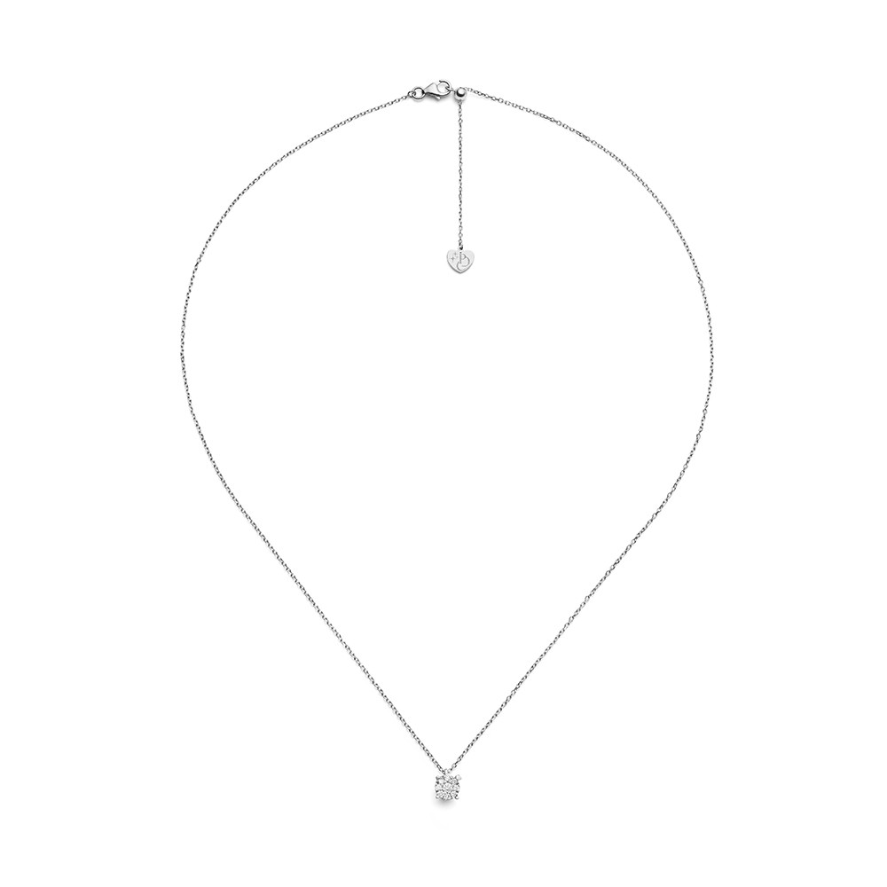  Multi-stone heart-shaped griff light point choker necklace 0.15 ct - PER DIRTI CHE