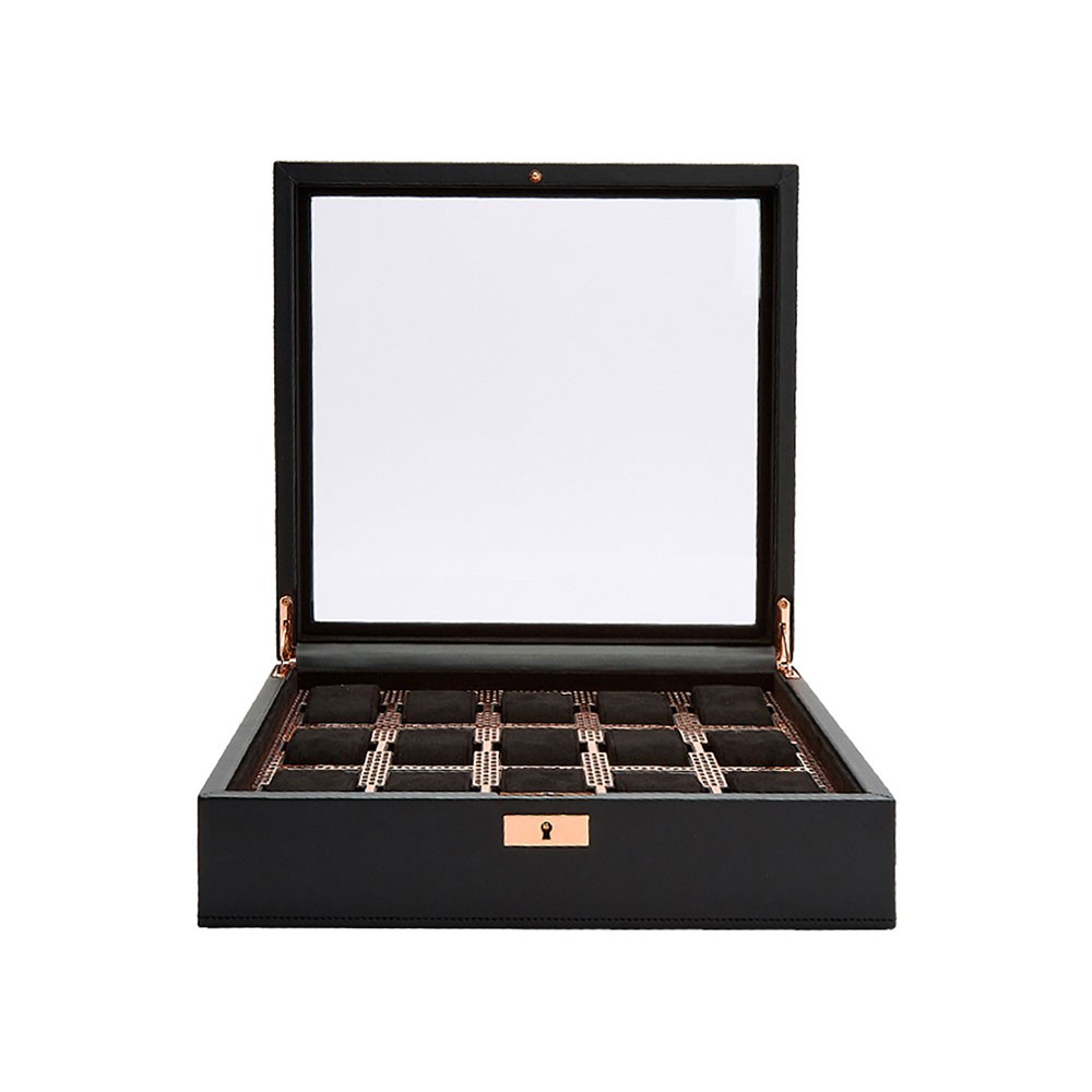 Wolf 15 Piece Watch Box - Copper - WOLF
