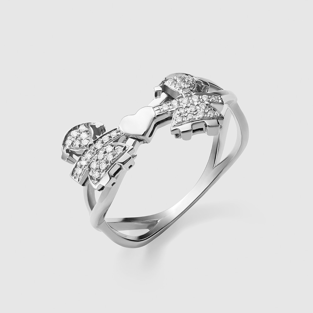 Anello leBebe LBB127FF-18 I Preziosi 2 bimbe diamanti 0,14ct - LE BEBE