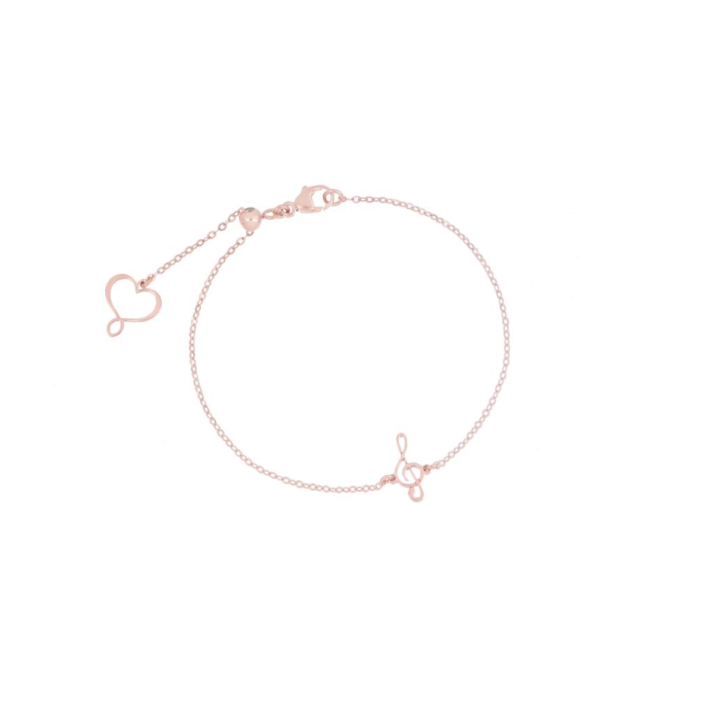 Maman et Sophie small pink violin key bracelet BPVIO1CHRO - MAMAN ET SOPHIE