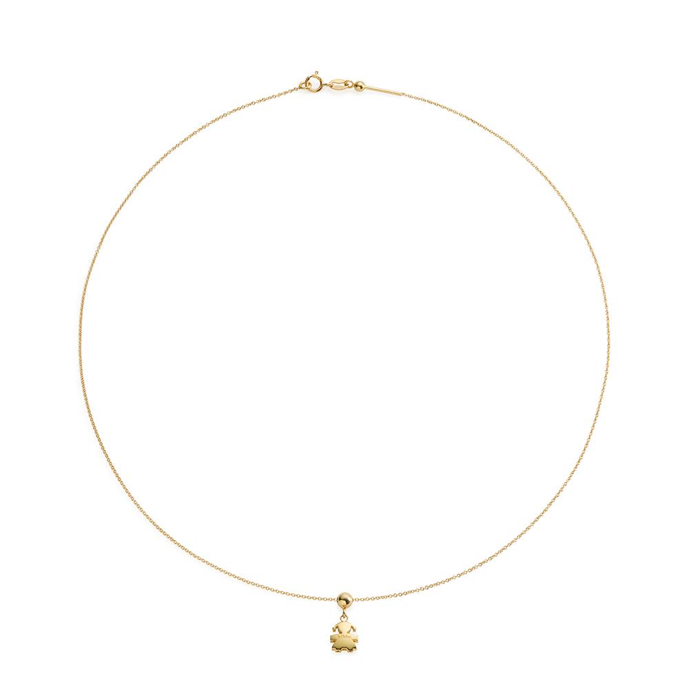  leBebe LBB971 little girl shape charm in 18kt yellow gold - LE BEBE