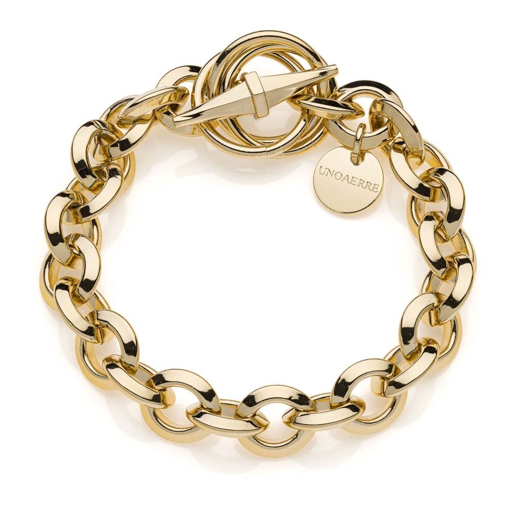 Bracciale Unoaerre 2223 catena rol&ograve; Triangoli - UNOAERRE