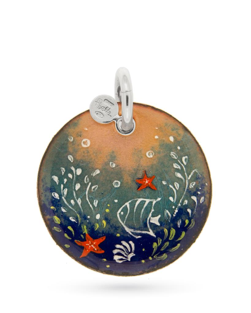 Ciondolo Gabriella Rivalta Mare Profondo 1 rame argento - GABRIELLA RIVALTA