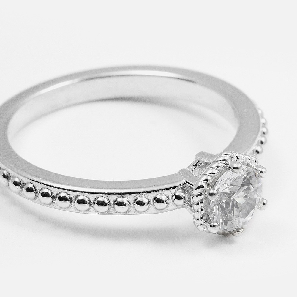  Fedina shining dock argento rodio lucido Nove25 - NOVE25