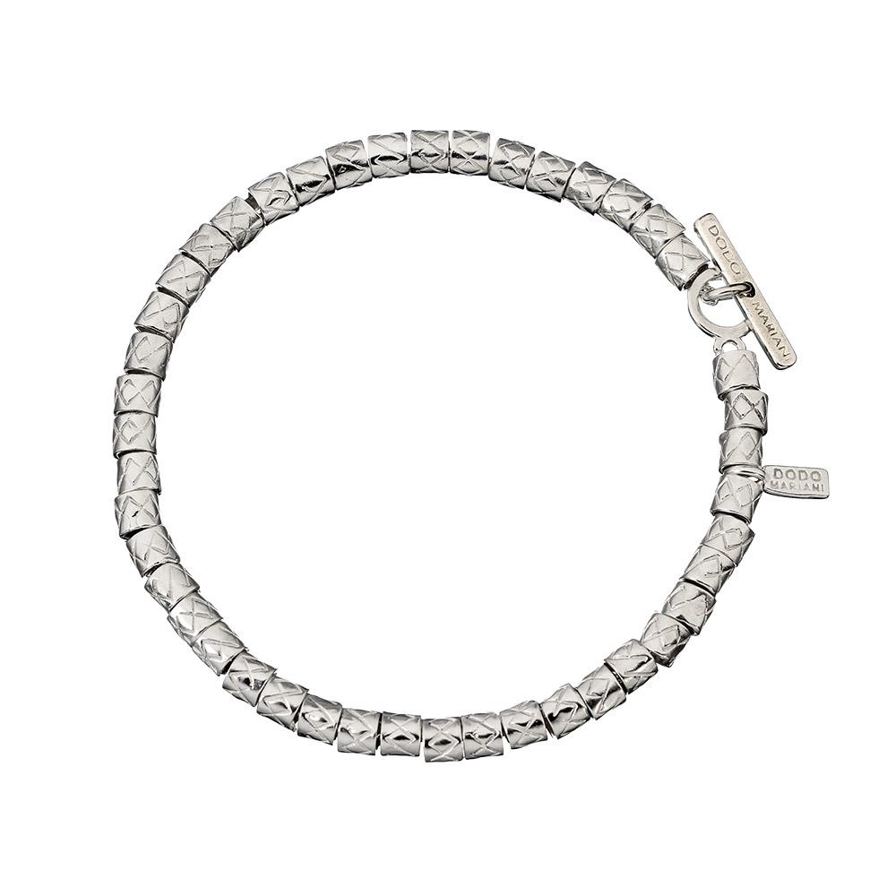 Bracciale maschile in argento da uomo firmato Dodo Mariani.