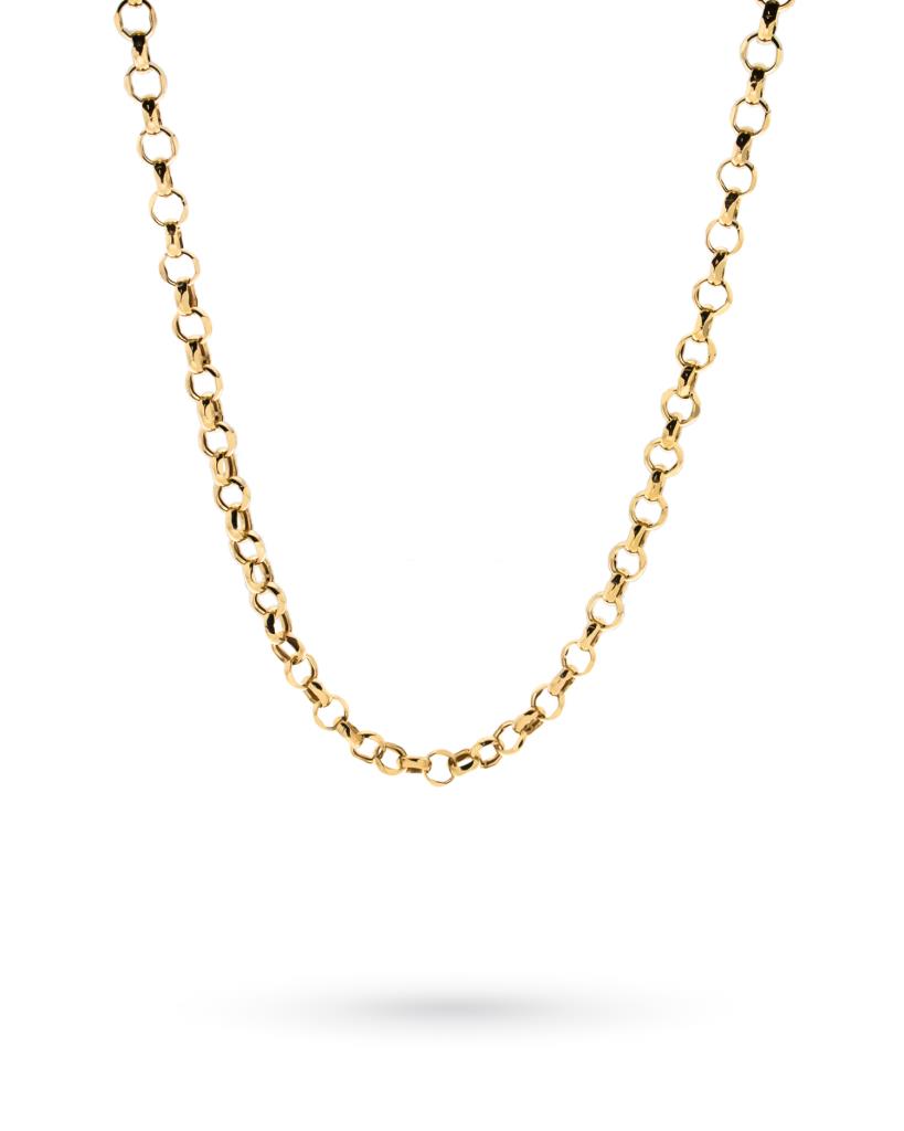 Catenina oro giallo maglia rolo spessa 45cm - LUSSO ITALIANO