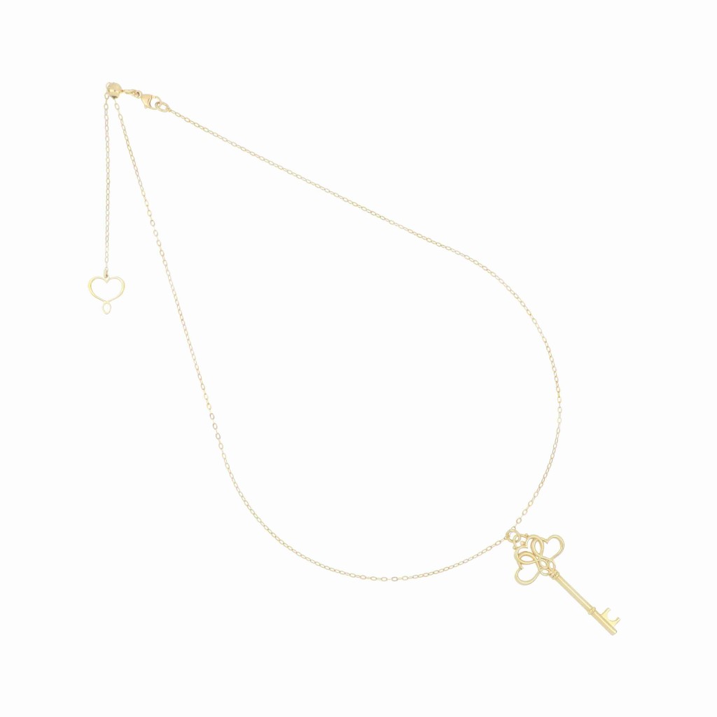 Girocollo Chiave Cuori Maman et Sophie Oro - MAMAN ET SOPHIE