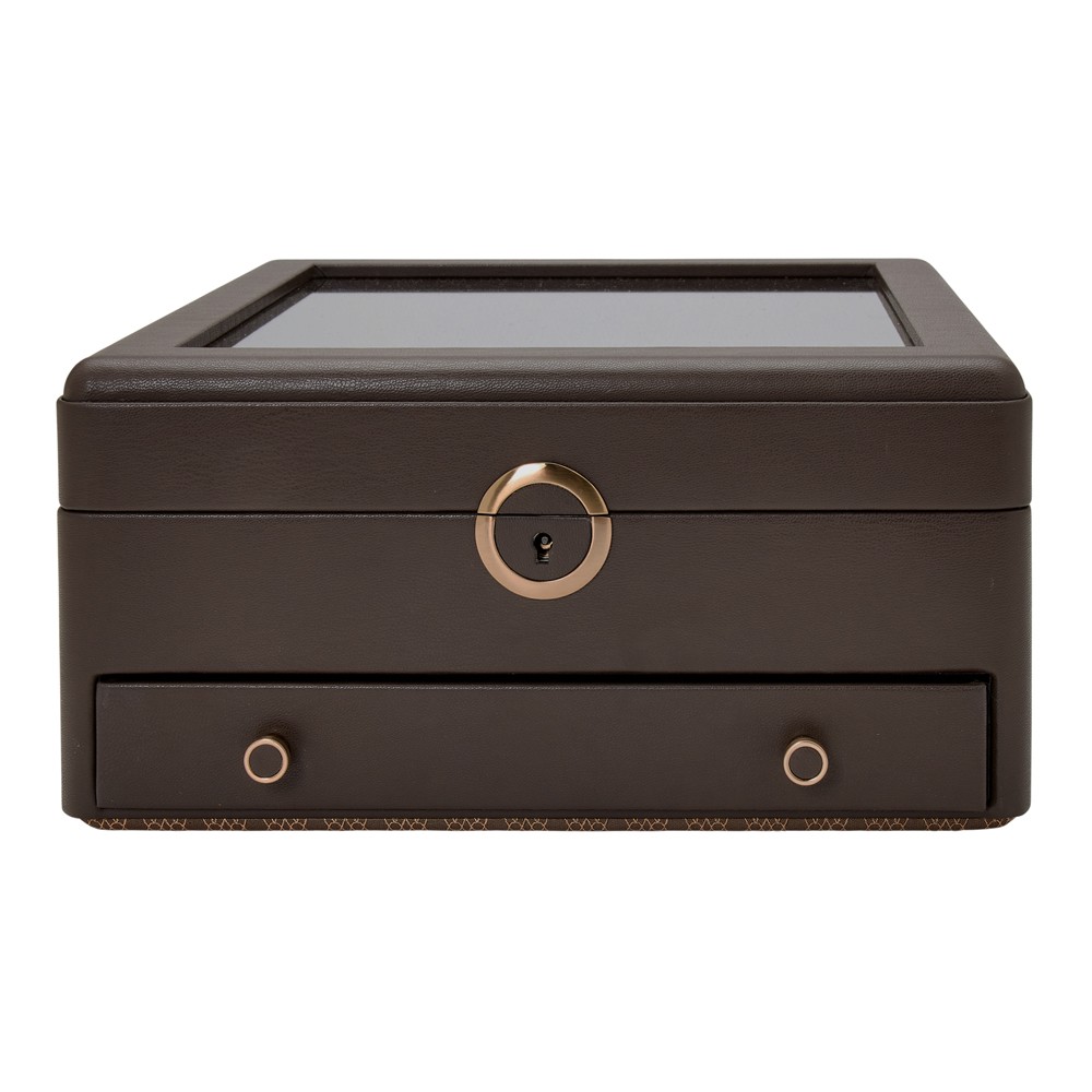  Scatola porta orologi - Caffè - WOLF